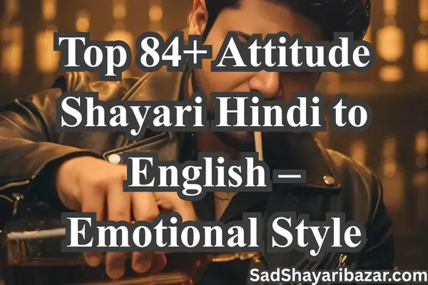 Attitude Shayari Hindi To English