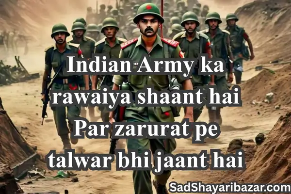 Army Attitude Shayari